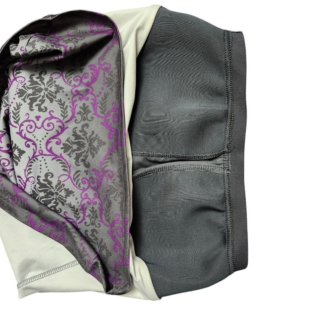 Athleta Gray and Purple Paisley Pavrita Tank Top. Sz. S - Picture 5 of 9
